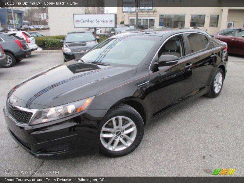 Ebony Black / Gray 2011 Kia Optima LX