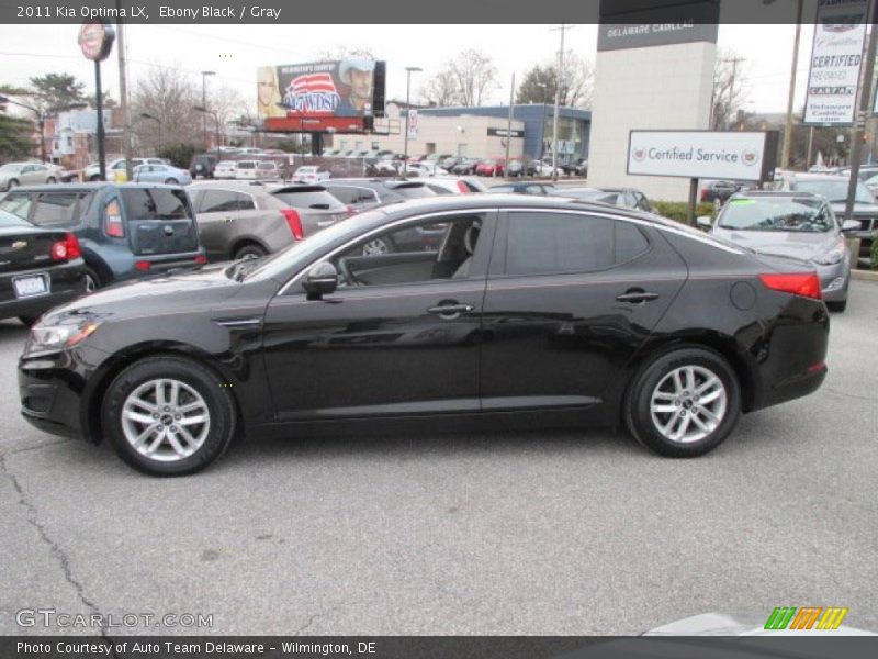 Ebony Black / Gray 2011 Kia Optima LX