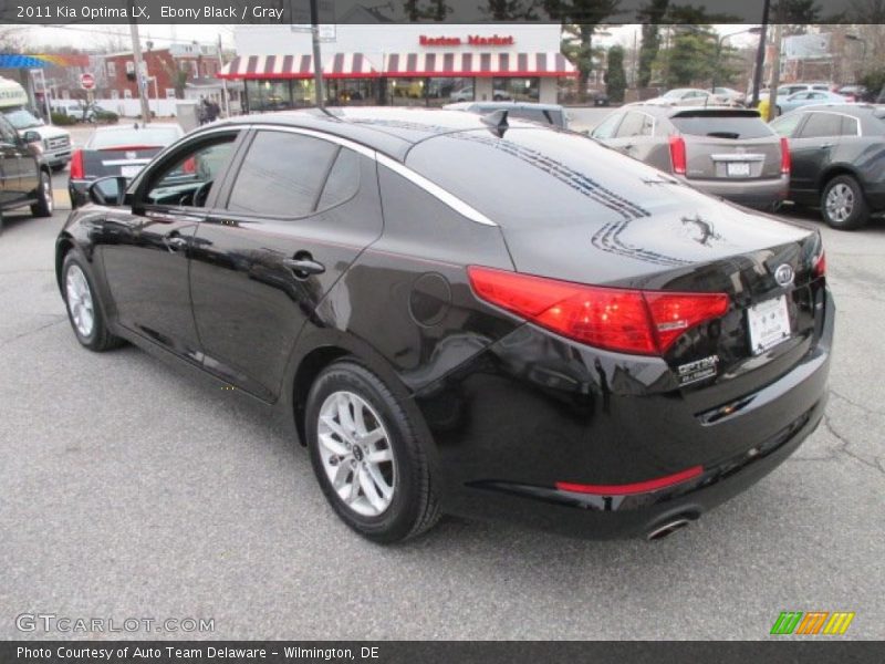 Ebony Black / Gray 2011 Kia Optima LX