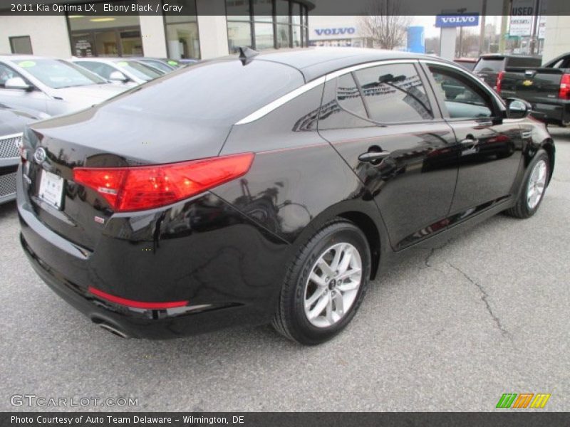 Ebony Black / Gray 2011 Kia Optima LX