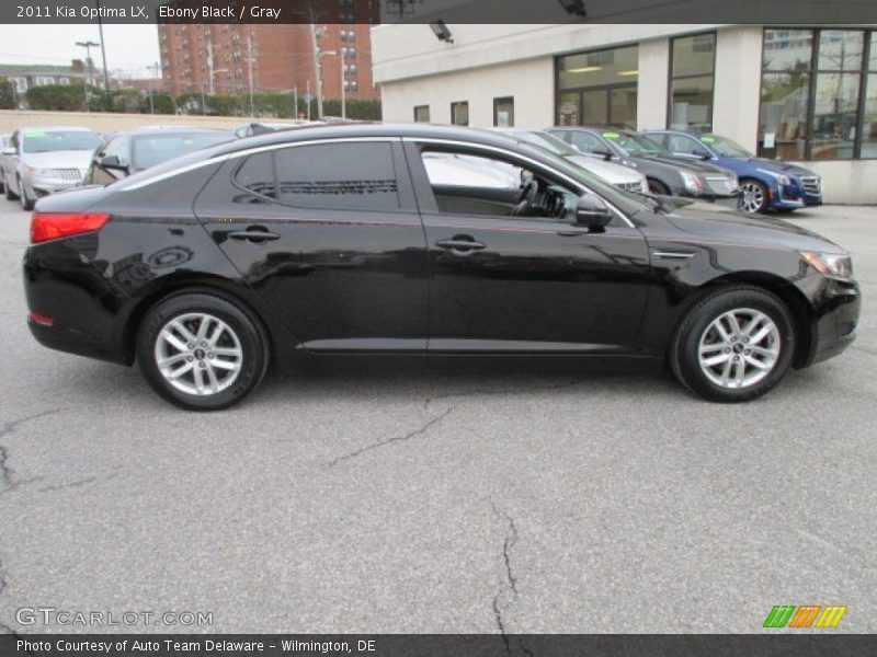 Ebony Black / Gray 2011 Kia Optima LX