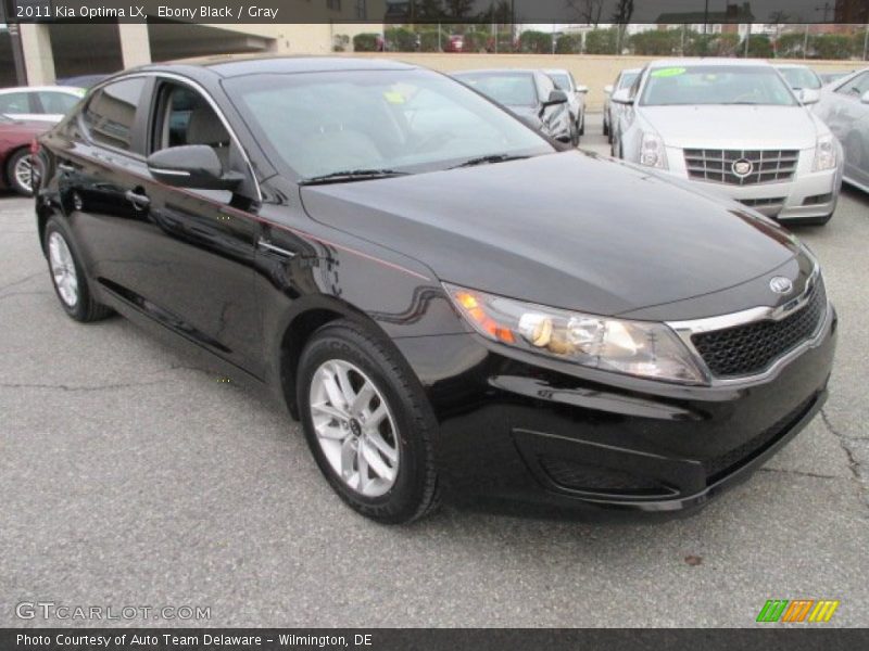 Ebony Black / Gray 2011 Kia Optima LX