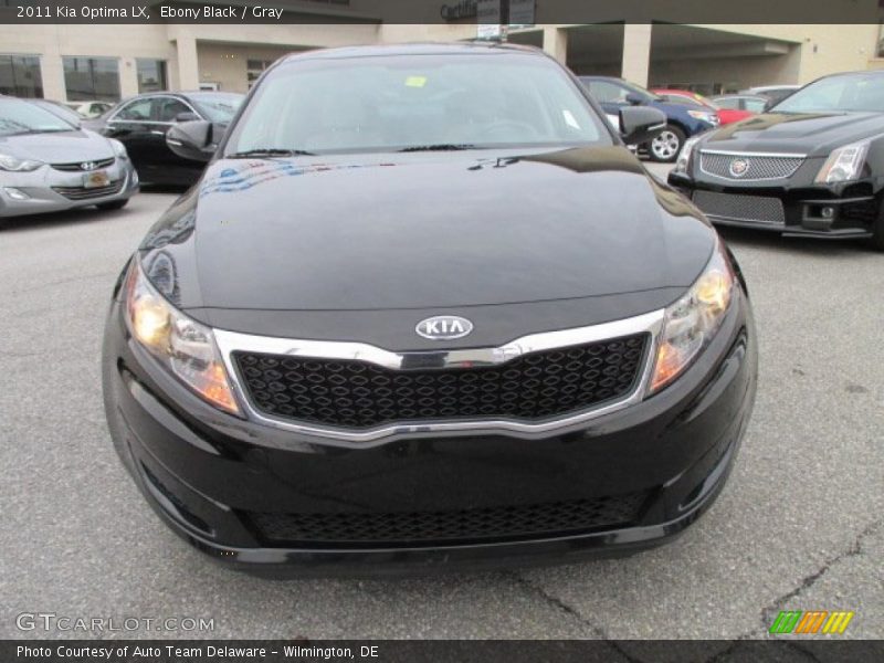 Ebony Black / Gray 2011 Kia Optima LX