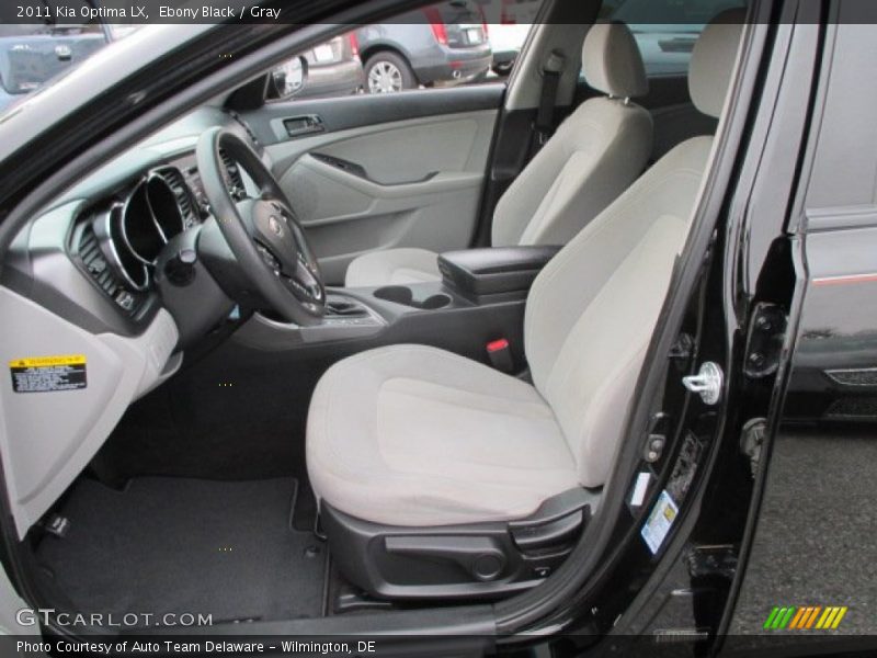 Ebony Black / Gray 2011 Kia Optima LX