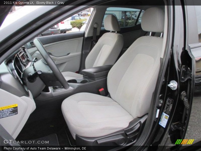 Ebony Black / Gray 2011 Kia Optima LX