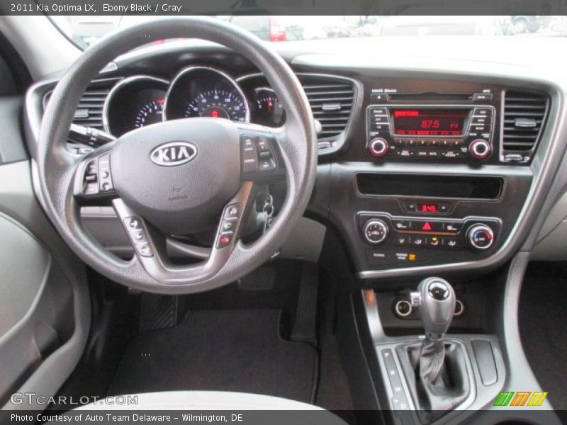 Ebony Black / Gray 2011 Kia Optima LX