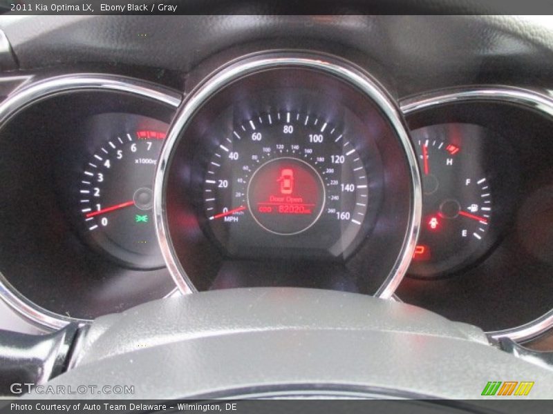 Ebony Black / Gray 2011 Kia Optima LX