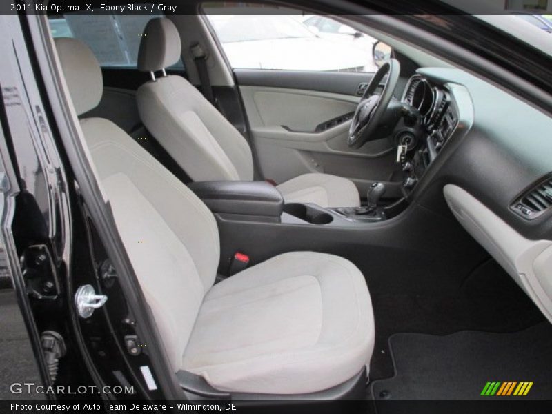 Ebony Black / Gray 2011 Kia Optima LX