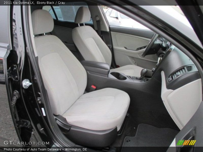 Ebony Black / Gray 2011 Kia Optima LX