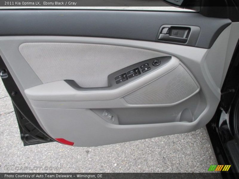 Ebony Black / Gray 2011 Kia Optima LX