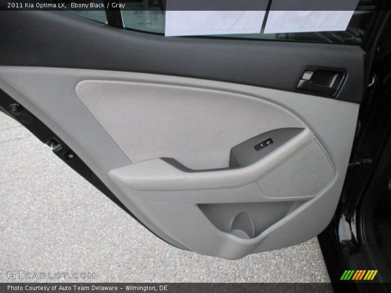 Ebony Black / Gray 2011 Kia Optima LX