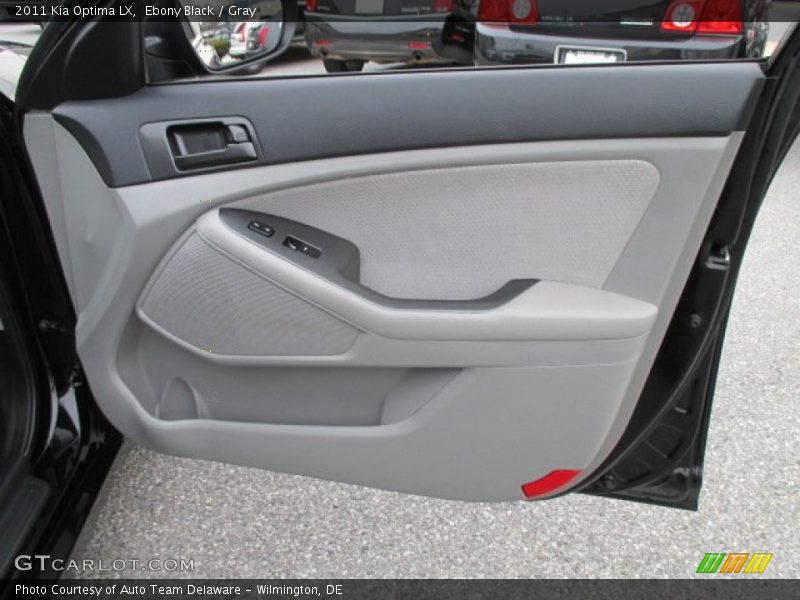 Ebony Black / Gray 2011 Kia Optima LX