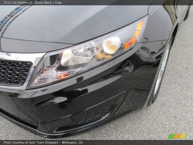 Ebony Black / Gray 2011 Kia Optima LX
