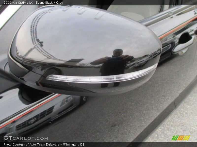 Ebony Black / Gray 2011 Kia Optima LX