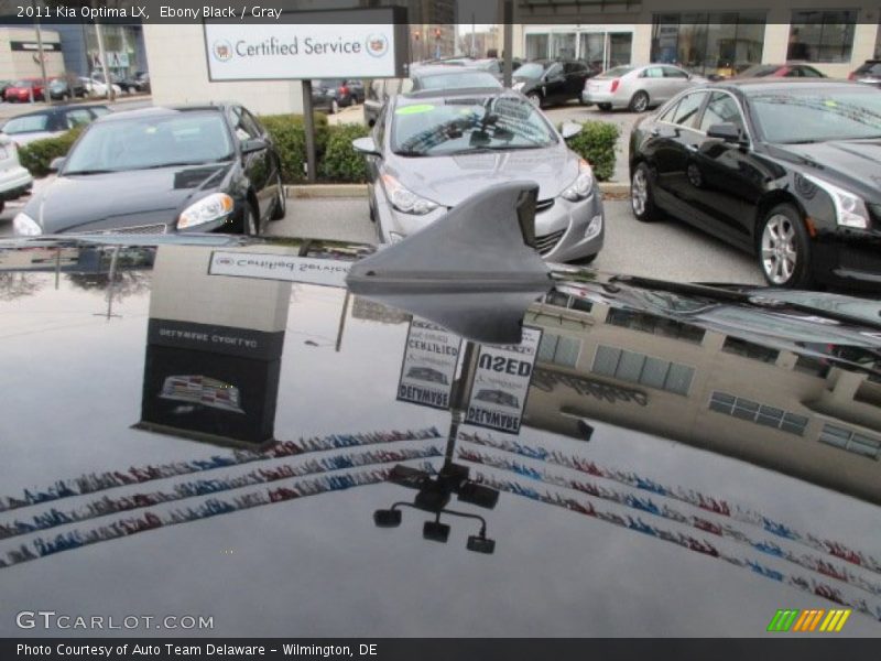 Ebony Black / Gray 2011 Kia Optima LX
