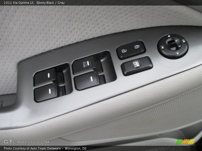 Ebony Black / Gray 2011 Kia Optima LX