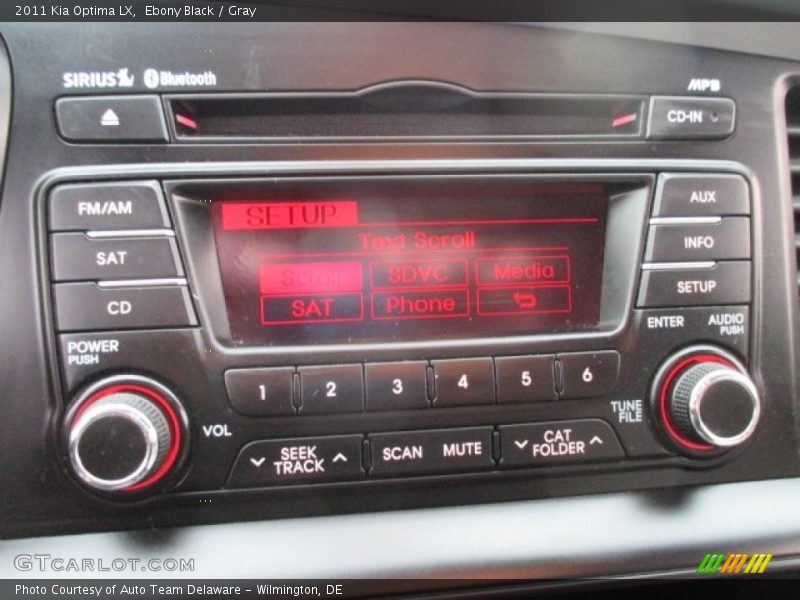 Ebony Black / Gray 2011 Kia Optima LX