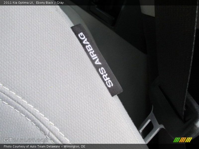 Ebony Black / Gray 2011 Kia Optima LX