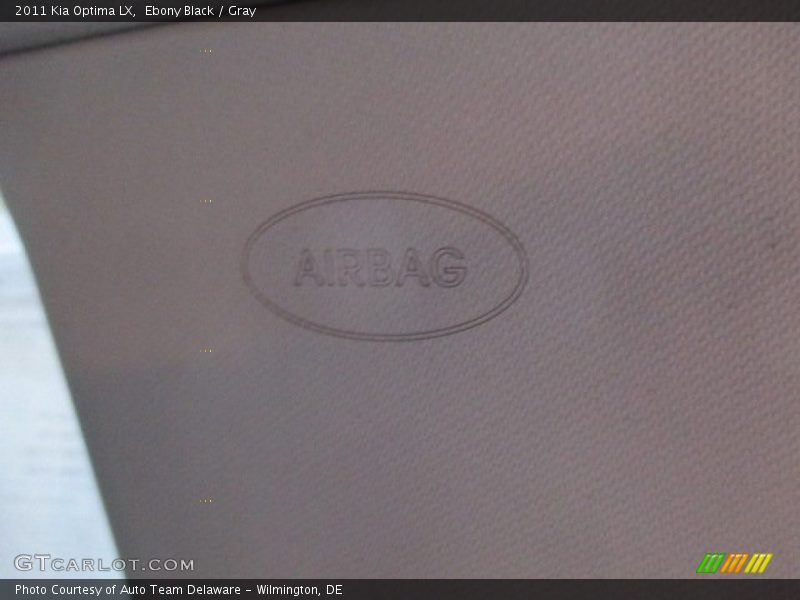 Ebony Black / Gray 2011 Kia Optima LX