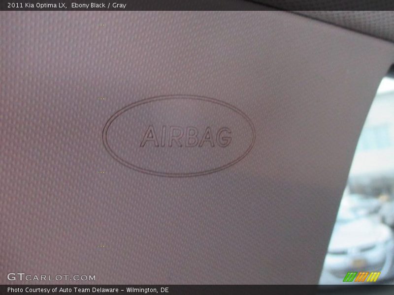 Ebony Black / Gray 2011 Kia Optima LX