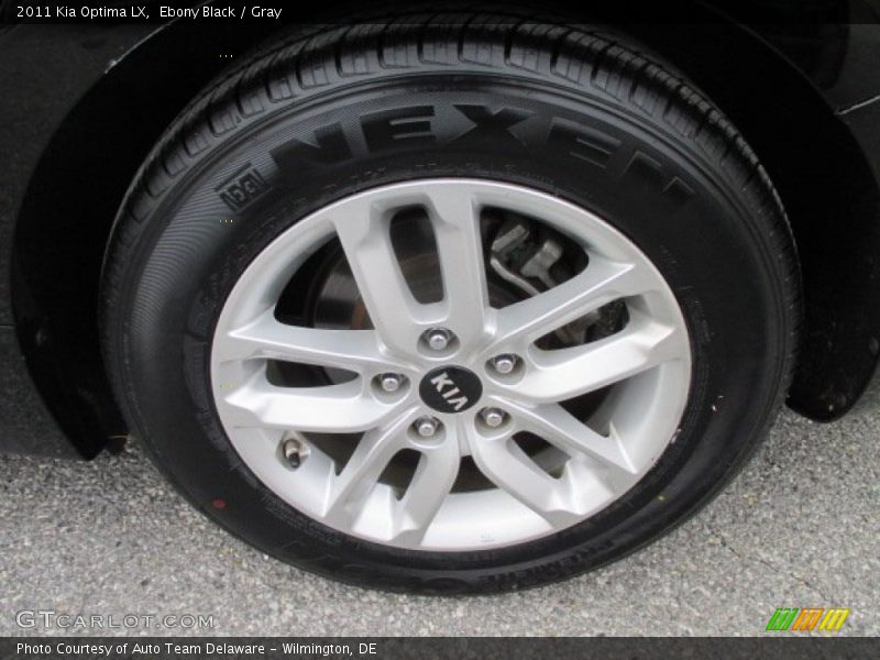 Ebony Black / Gray 2011 Kia Optima LX