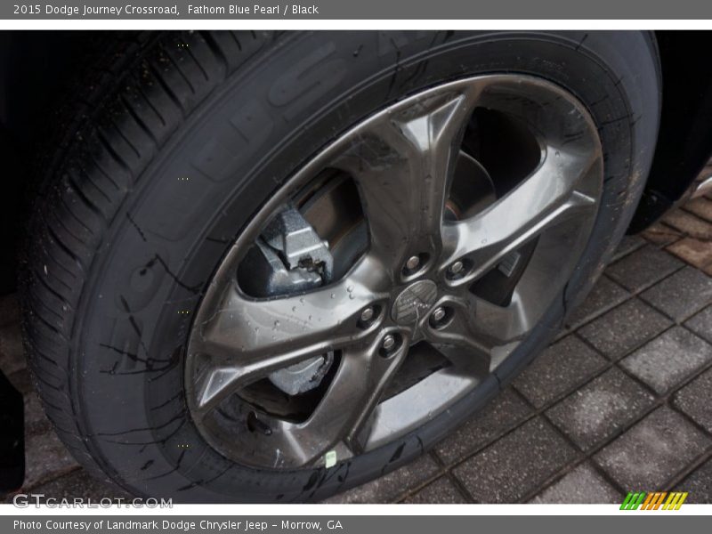 Fathom Blue Pearl / Black 2015 Dodge Journey Crossroad