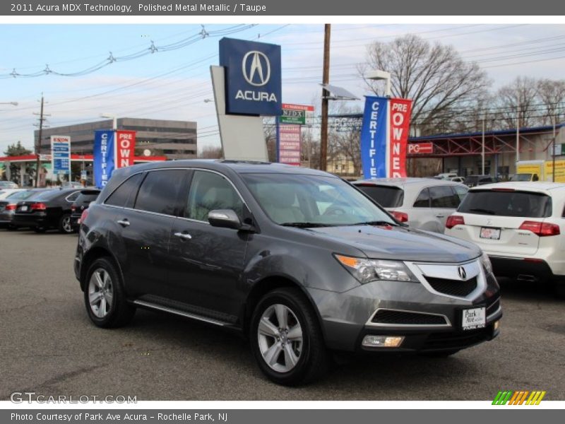 Polished Metal Metallic / Taupe 2011 Acura MDX Technology