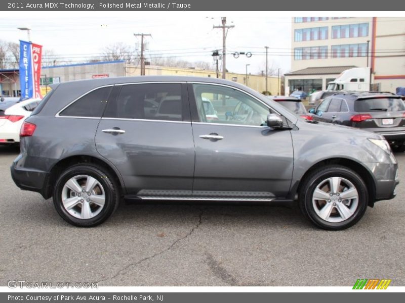 Polished Metal Metallic / Taupe 2011 Acura MDX Technology