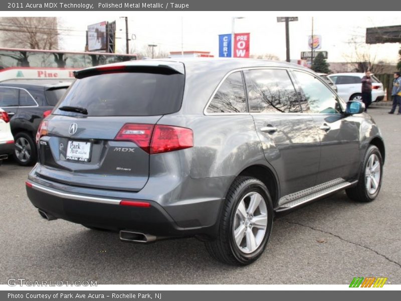 Polished Metal Metallic / Taupe 2011 Acura MDX Technology