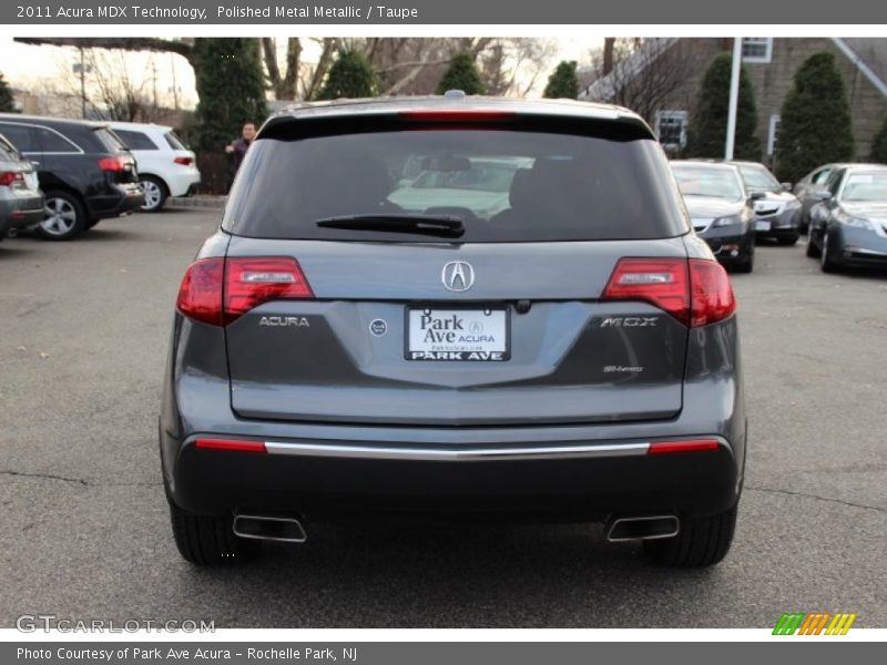 Polished Metal Metallic / Taupe 2011 Acura MDX Technology