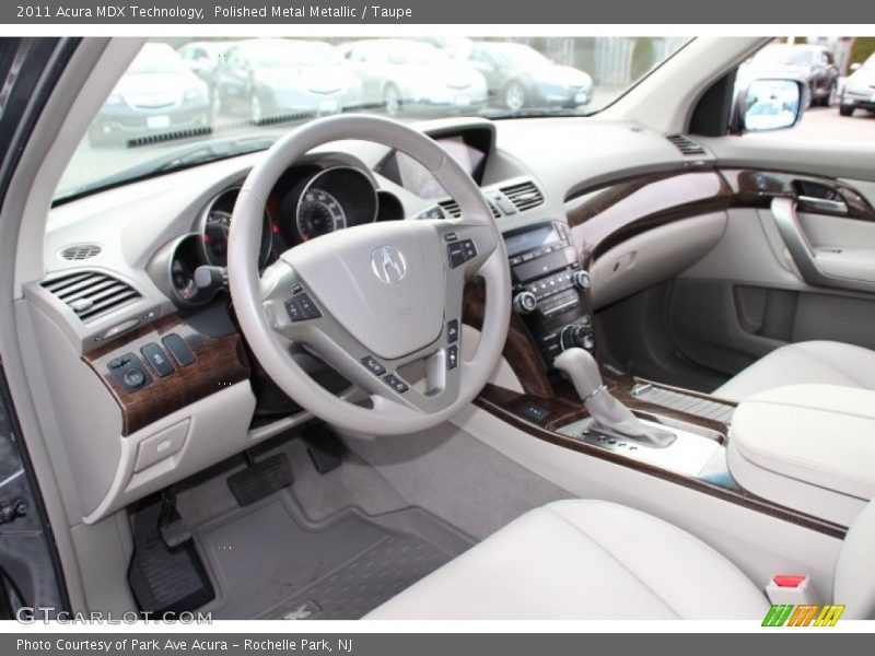 Polished Metal Metallic / Taupe 2011 Acura MDX Technology