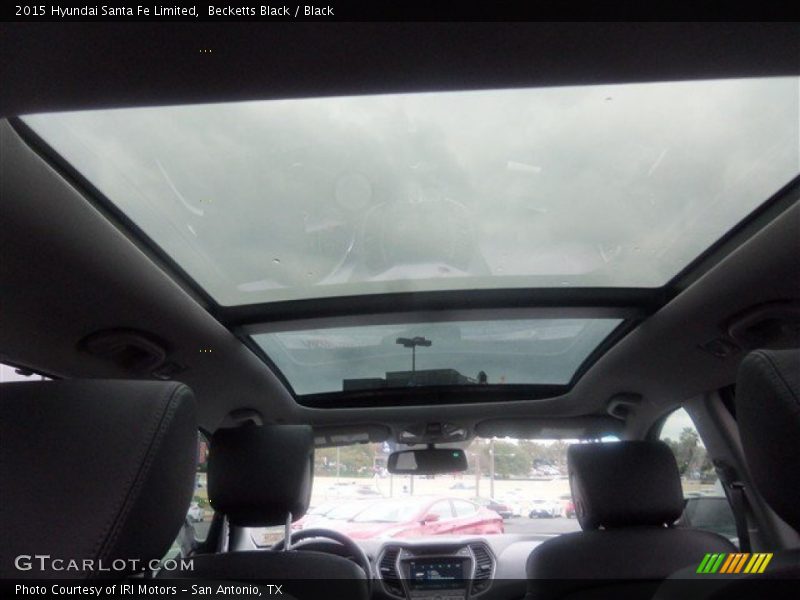 Sunroof of 2015 Santa Fe Limited