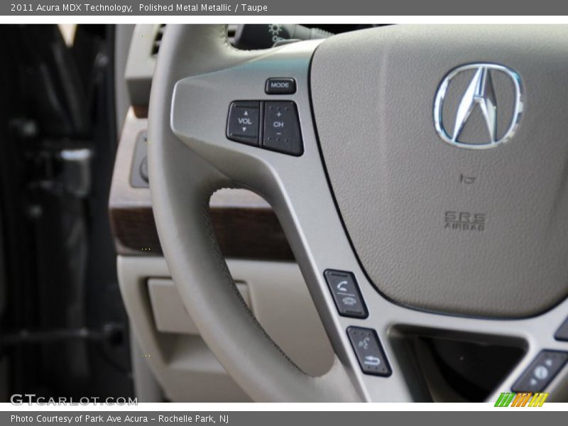 Polished Metal Metallic / Taupe 2011 Acura MDX Technology