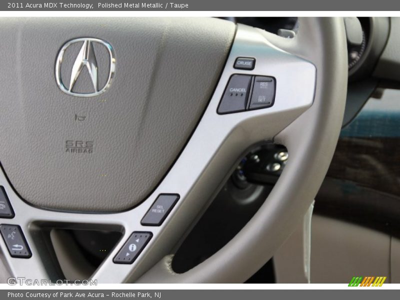Polished Metal Metallic / Taupe 2011 Acura MDX Technology