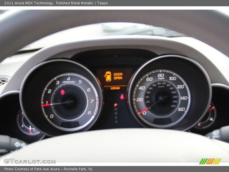 Polished Metal Metallic / Taupe 2011 Acura MDX Technology