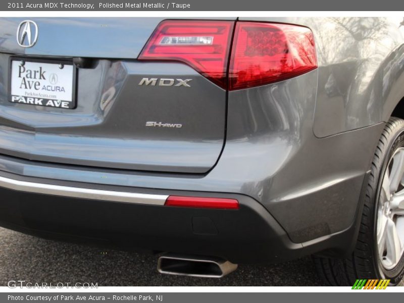 Polished Metal Metallic / Taupe 2011 Acura MDX Technology