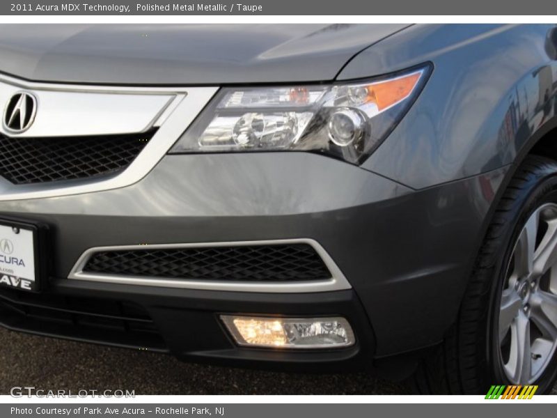 Polished Metal Metallic / Taupe 2011 Acura MDX Technology