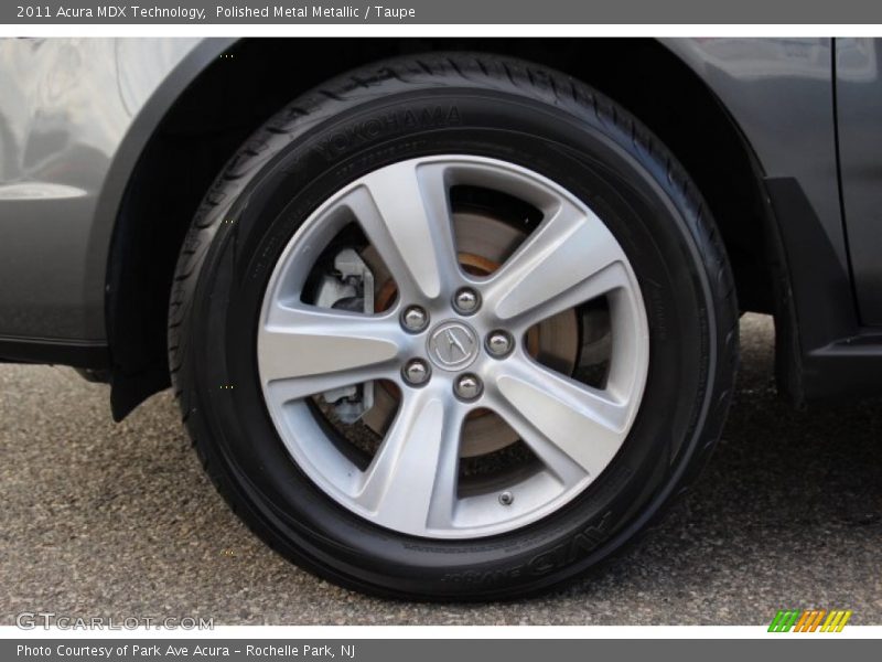 Polished Metal Metallic / Taupe 2011 Acura MDX Technology