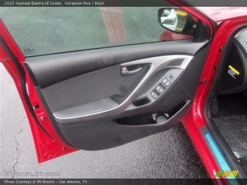 Geranium Red / Black 2015 Hyundai Elantra SE Sedan