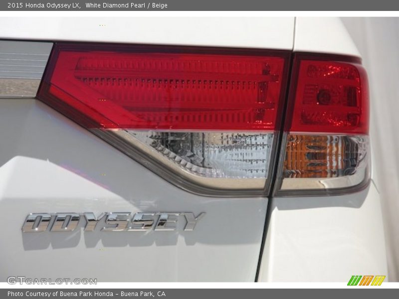 White Diamond Pearl / Beige 2015 Honda Odyssey LX