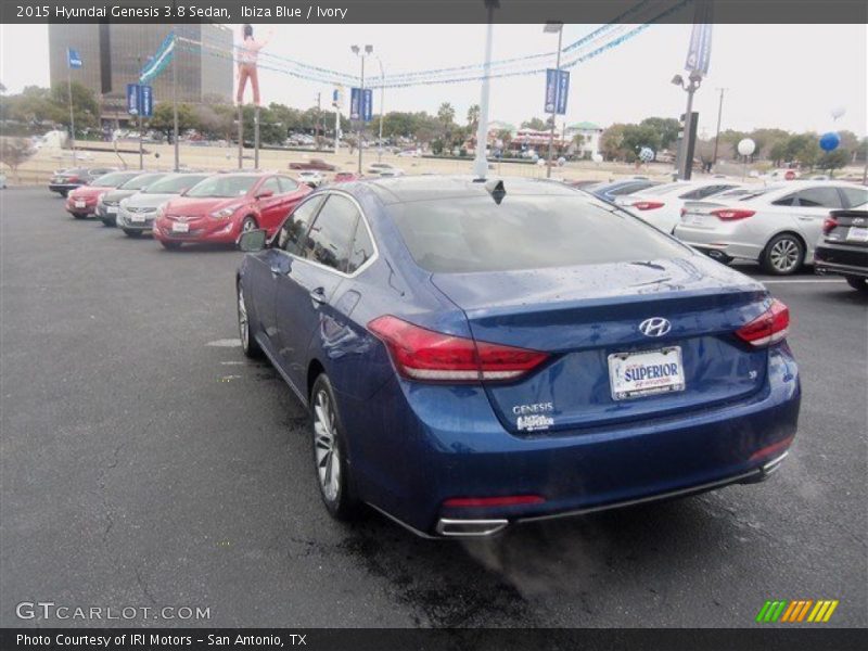 Ibiza Blue / Ivory 2015 Hyundai Genesis 3.8 Sedan