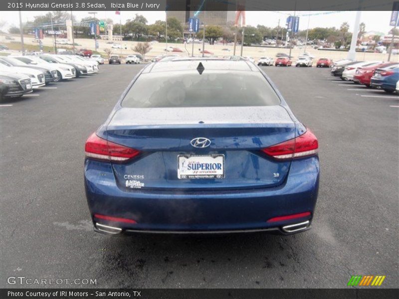 Ibiza Blue / Ivory 2015 Hyundai Genesis 3.8 Sedan