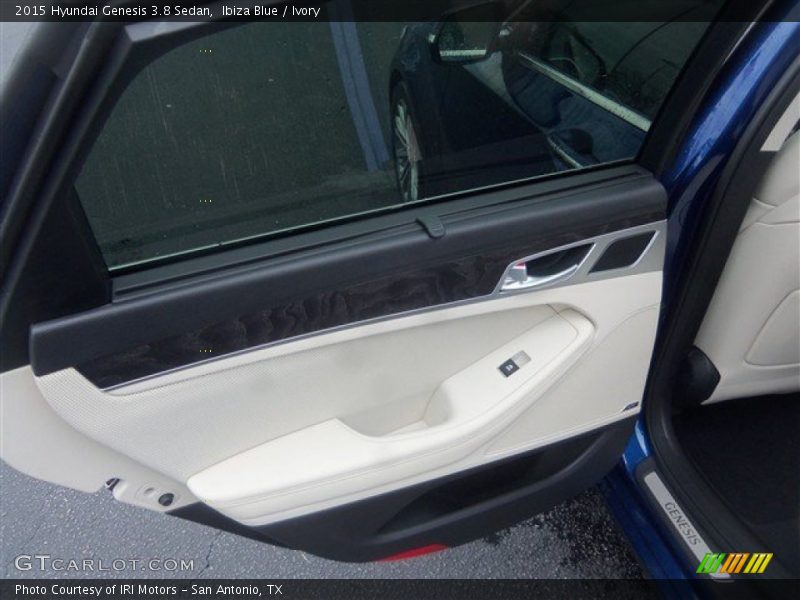 Ibiza Blue / Ivory 2015 Hyundai Genesis 3.8 Sedan