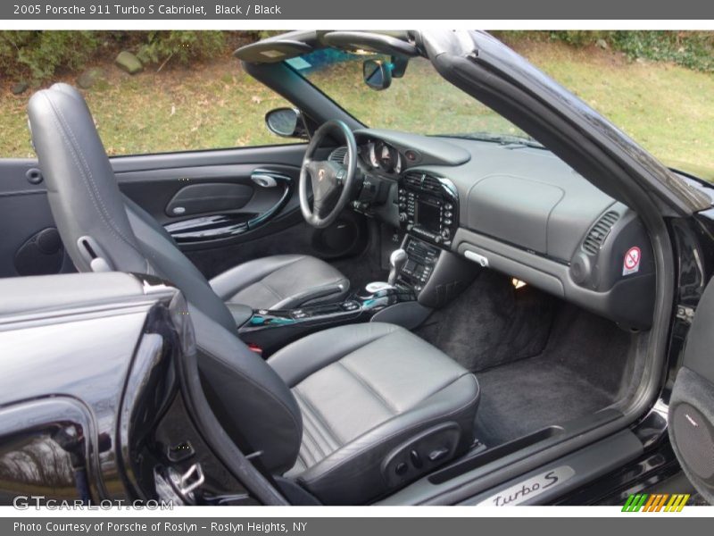 Black / Black 2005 Porsche 911 Turbo S Cabriolet