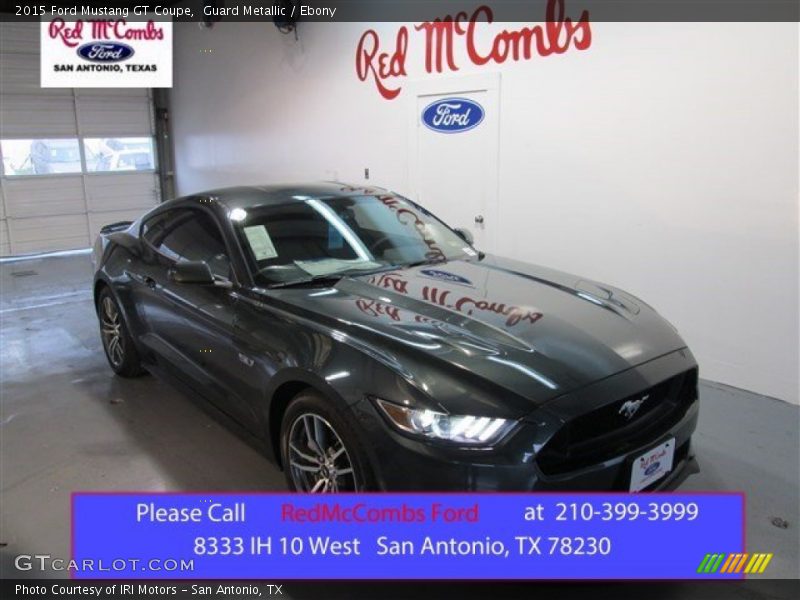 Guard Metallic / Ebony 2015 Ford Mustang GT Coupe