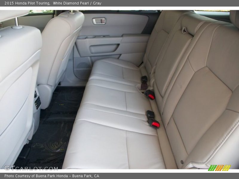 White Diamond Pearl / Gray 2015 Honda Pilot Touring