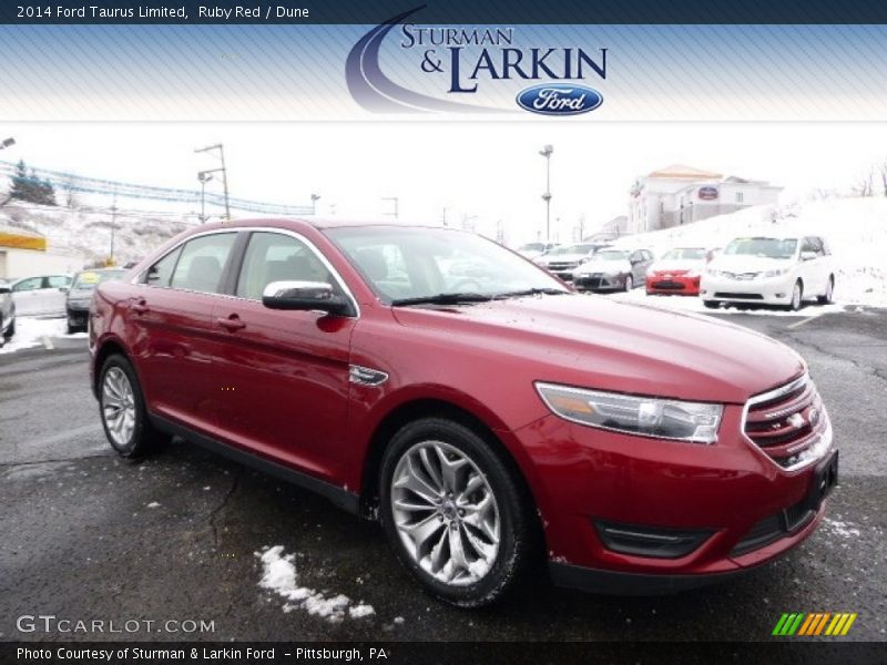 Ruby Red / Dune 2014 Ford Taurus Limited