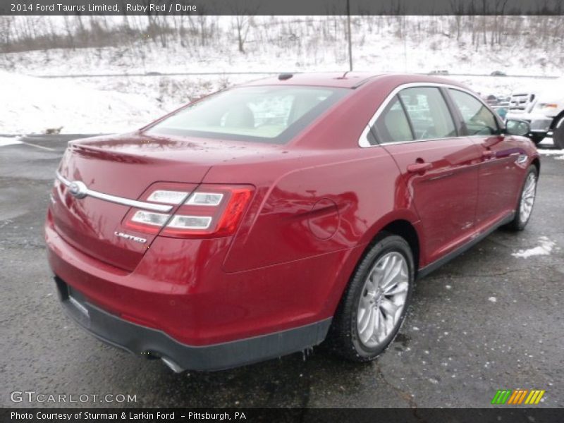 Ruby Red / Dune 2014 Ford Taurus Limited