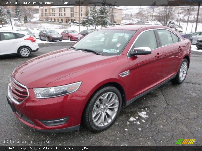 Ruby Red / Dune 2014 Ford Taurus Limited