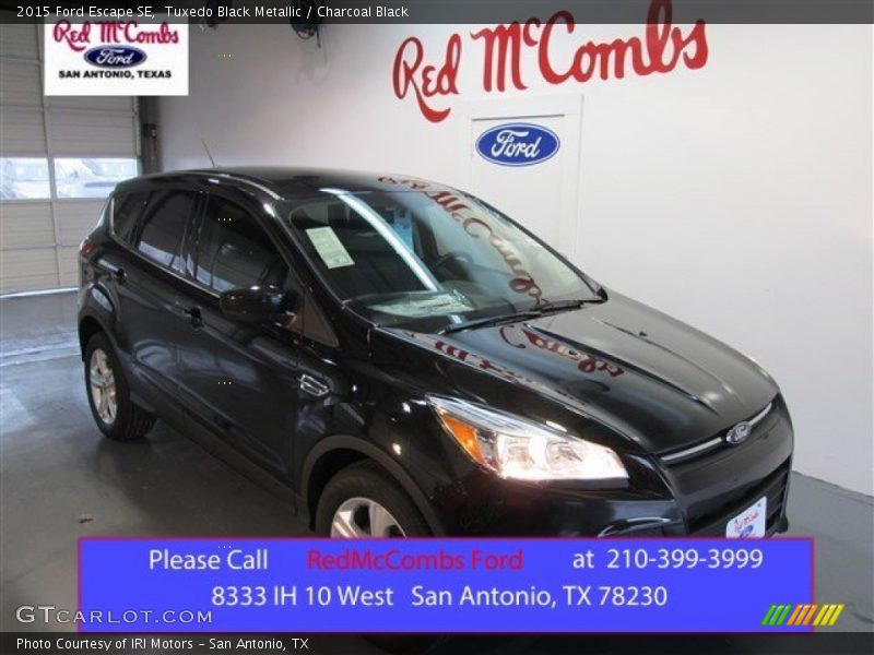 Tuxedo Black Metallic / Charcoal Black 2015 Ford Escape SE